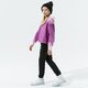 detská mikina JORDAN MIKINA S KAPUCŇOU JORDAN ESSENTIALS GIRL 45a881-p1g farba fialová