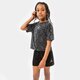 detské tričko JORDAN TRIČKO ESSENTIALS SNAKE TEE GIRL 45b313-023 farba čierna