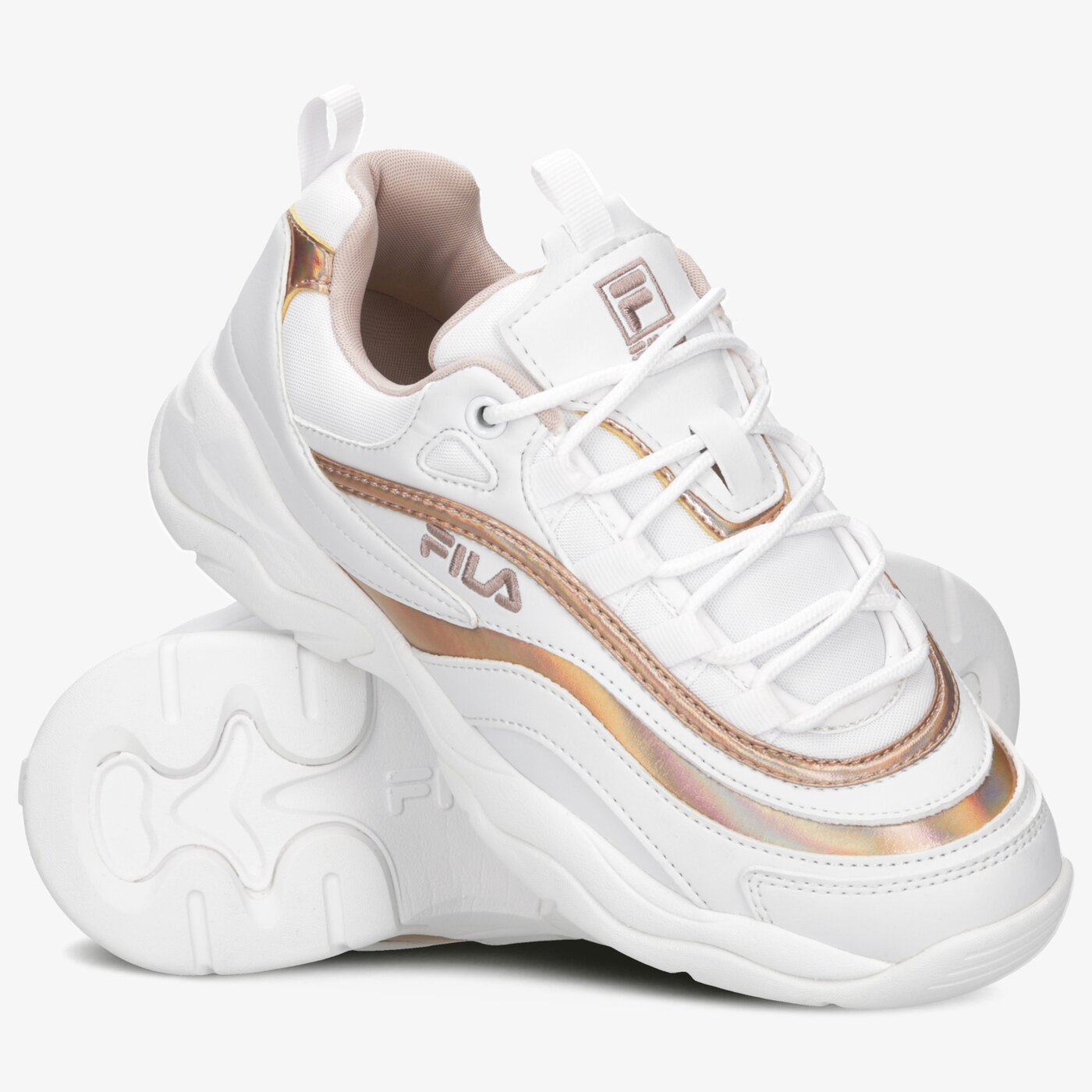 dámske tenisky (obuv) FILA RAY M LOW WMN 101076391r farba biela