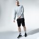 pánska mikina CHAMPION MIKINA BASIC CREWNECK 215493em006 farba sivá