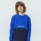 detská mikina ADIDAS MIKINA CREW MM gn2317 farba modrá