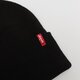 detská čiapka LEVI'S ČIAPKA SLOUCHY RED TAB BEANIE 77138-0889 farba čierna