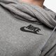 dámska mikina NIKE MIKINA RALLY FUNNEL NECK HOODY 683776091 farba sivá
