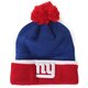 detská čiapka NEW ERA ČIAPKA TEAM CUFF BOBBLE NEW YORK GIANTS 80043295 farba tmavomodrá
