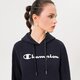 dámska mikina CHAMPION MIKINA S KAPUCŇOU HOODED SWEATSHIRT 115687bs501 farba tmavomodrá