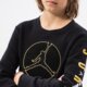 detská mikina JORDAN MIKINA JUMPMAN CREWNECK BOY 95b021023 farba čierna
