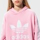 detská mikina ADIDAS MIKINA S KAPUCŇOU CROPPED HOODIE GIRL hd2008 farba ružová