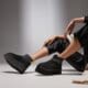 dámska vychádzková obuv UGG W CLASSIC MINI DIPPER 1168170-blk farba čierna