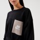dámska mikina NIKE MIKINA W NSW FLC CREW HTG dd5669-010 farba čierna