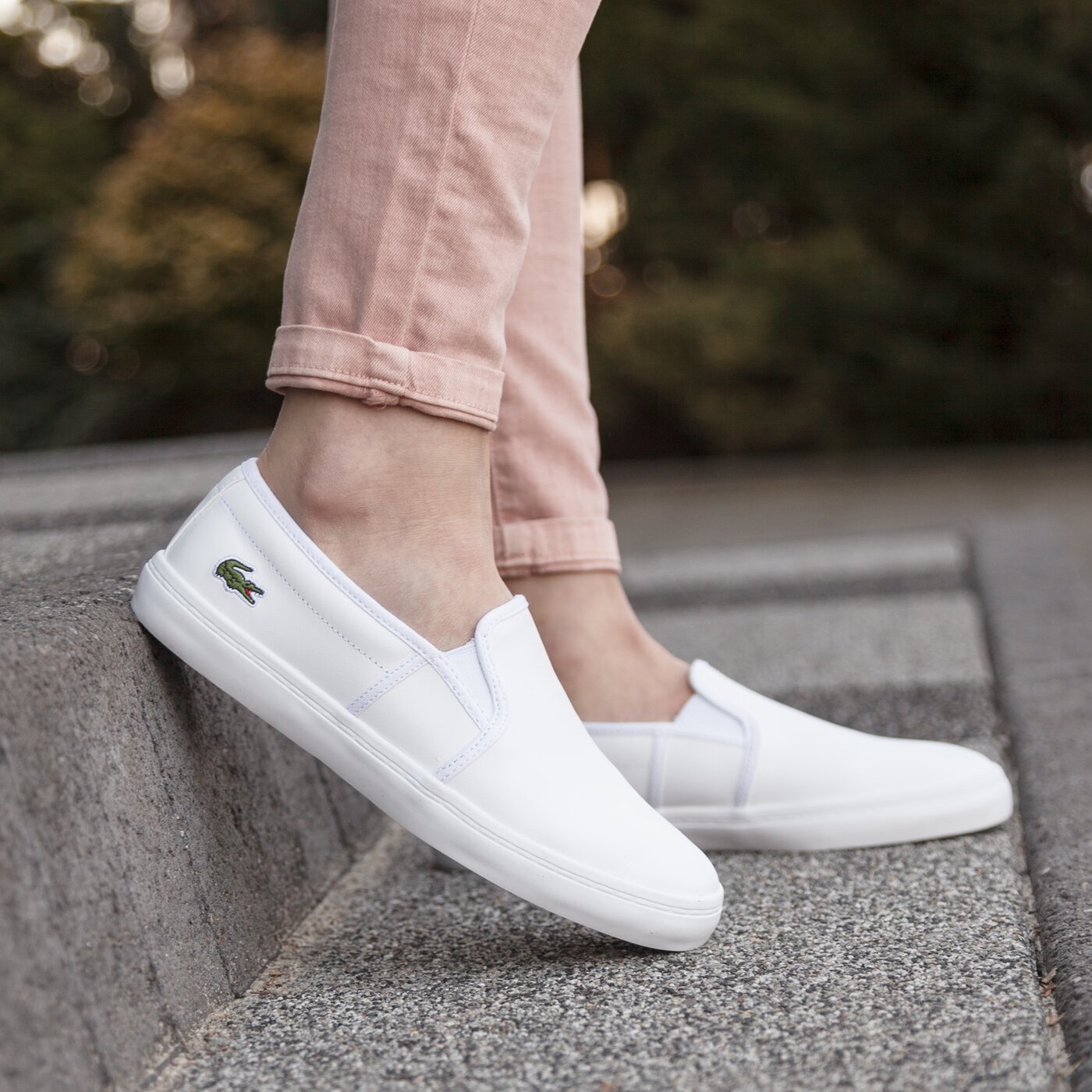 dámske tenisky (obuv) LACOSTE GAZON BL 1 732spw0137001 farba biela