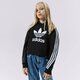 detská mikina ADIDAS MIKINA S KAPUCŇOU CROPPED HOODIE GIRL h32337 farba čierna