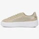dámske tenisky (obuv) PUMA BASKET PLATFORM MET SAF 36459401 farba béžová