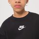 detská mikina NIKE MIKINA G NSW CLUB FLC BF CREW LBR GIRL dd7473-010 farba čierna