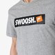 pánske tričko NIKE TRIČKO SS M NSW TEE SWOOSH BMPR STKR ATHLETIC DEPARTMEN ar5027-063 farba sivá