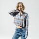 dámske tričko VANS KOŠEĽA WM BOX CAR II FLANNEL ZEN BLUE vn0a4cwvvby1 farba viacfarebná