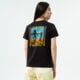 dámske tričko VANS TRIČKO SURF'S UPSIDE DOWN SS CREW vn0007rmblk1 farba čierna