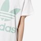 dámske tričko ADIDAS TRIČKO SS BIG TREFOIL TEE WHT/MNT dh4428 farba biela