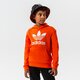 detská mikina ADIDAS MIKINA S KAPUCŇOU TREFOIL HOODIE BOY hk0273 farba oranžová