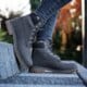 detské zimné topánky (obuv) TIMBERLAND PREMIUM 6 INCH BOOT a1b9s farba sivá