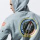 pánska mikina ALPHA INDUSTRIES MIKINA S KAPUCŇOU SPACE SHUTTLE HOODY 178317-17 farba sivá