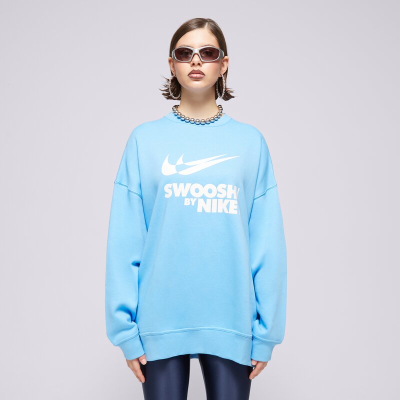 NIKE MIKINA W NSW FLC OS CREW GLS