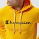 pánska mikina CHAMPION MIKINA S KAPUCŇOU HOODED SWEATSHIRT 214138ys058 farba žltá