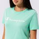 dámske tričko CHAMPION TRIČKO CREWNECK TRIČKO 114911gs101 farba zelená