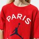 detské tričko JORDAN TRIČKO PSG BOXY TEE GIRL 4ja590-u10 farba červená