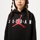 detská mikina JORDAN MIKINA S KAPUCŇOU JUMPMAN SUSTAINABLE GIRL 45b914-023 farba čierna