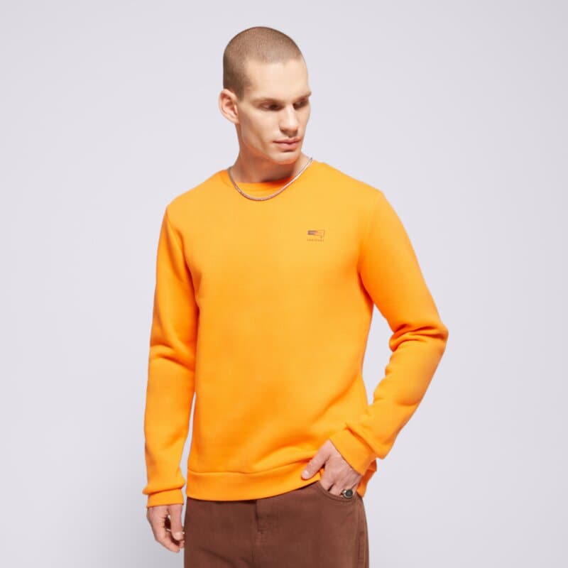 CONFRONT MIKINA SMALL LOGO CREW ORANGE