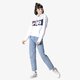 dámska mikina FILA MIKINA LORI HOODIE SWEAT 687042i98 farba biela