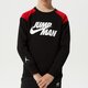 detská mikina JORDAN MIKINA JUMPMAN X NIKE FLC CREW BOY 95b133-023 farba čierna