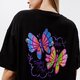 dámske tričko VANS TRIČKO FLUTTER S/S vn0a54vfblk1 farba čierna