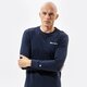 pánske tričko CHAMPION TRIČKO LONG SLEEVE TRIČKO 214157bs501 farba tmavomodrá