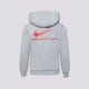 detská mikina NIKE MIKINA S KAPUCŇOU B NSW SI FLC PO HOODIE BB B hv6965-012 farba sivá