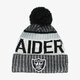 detská čiapka NEW ERA ČIAPKA NFL KNIT SIDELINE OAK RAIDERS OTC 11460386 farba čierna