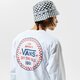 pánske tričko VANS TRIČKO CHECKER 66 LS vn0a4tvewht1 farba biela