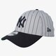 detská šiltovka NEW ERA ČIAPKA PINSTRIPE STRETCH NY YANKEES TEAM COLOUR 80259364 farba sivá