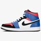 pánske tenisky (obuv) AIR JORDAN 1 MID 554724-124 farba červená