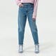 dámske nohavice LEVI'S NOHAVICE  HIGH WAISTED MOM JEAN 26986-0017 farba modrá