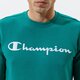 pánska mikina CHAMPION MIKINA CREWNECK SWEATSHIRT 214140gs040 farba zelená