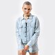 Prechodná bunda dámska (jarná/jesenná) LEVI'S BUNDA OVERSIZED UTILITY TRUCKR 39329-0006 farba modrá