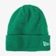 detská čiapka NEW ERA ČIAPKA ZIMNÁ NE ORIGINAL BASIC CUFF KELLY 80043364 farba zelená