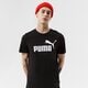 pánske tričko PUMA TRIČKO ESS LOGO TEE - PUMA BLACK 58666601 farba čierna