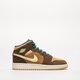 detské tenisky (obuv) AIR JORDAN 1 MID SE dz6335-200 farba hnedá