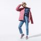 dámska mikina NIKE MIKINA W NSW TOP LS PLAID bv4674-469 farba tmavomodrá