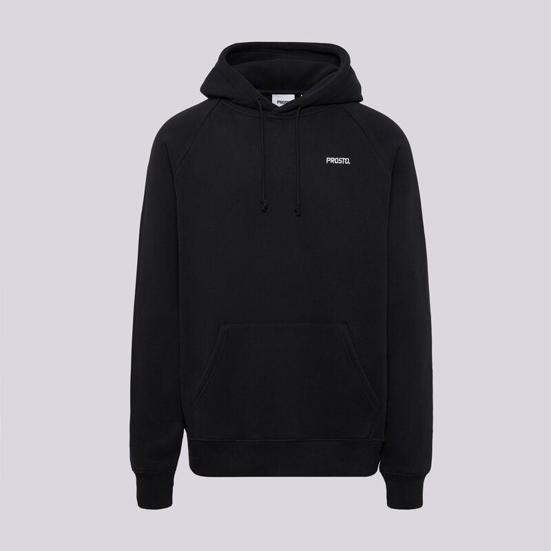 PROSTO MIKINA S KAPUCŇOU HOODIE SKIZZLE WASHED BLACK