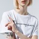 dámske tričko CHAMPION TRIČKO LADY SHINE LOGO TEE 113863ww001 farba biela