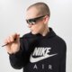 pánska mikina NIKE MIKINA S KAPUCŇOU DM5202 dm5202-010 farba čierna