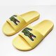 pánske šľapky LACOSTE CROCO SLIDE 120 2 US 739cma0062p1g farba žltá